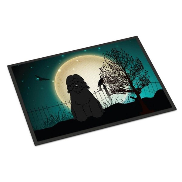 Carolines Treasures Halloween Scary Bouvier Des Flandres Indoor or Outdoor Mat, 18 x 0.25 x 27 in. BB2264MAT - main